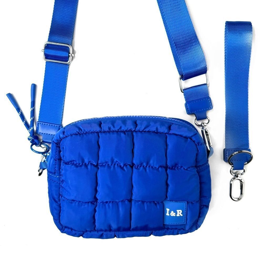 Iris & Rainbow The Iris Accessory Puff Bag Royal Blue OS NWT IN PACKAGE